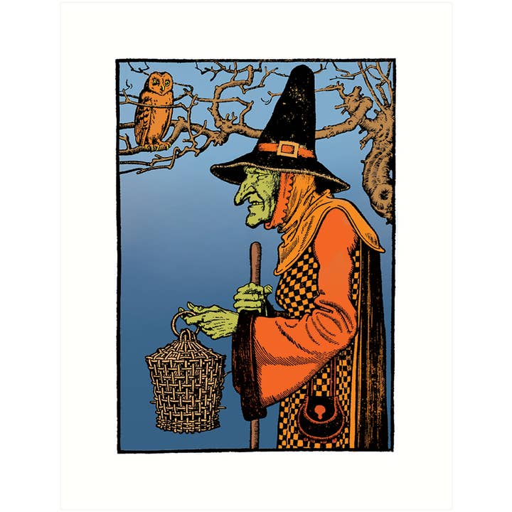 Green Witch | Halloween Greeting Card for wholesale by Lucca Paperworks