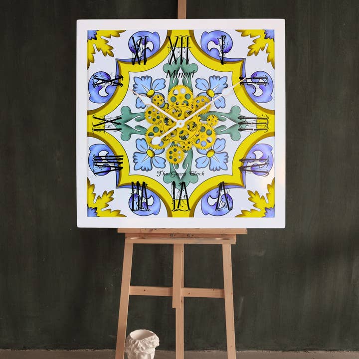 The Gears Clock - Wholesale Wall Clock - ITALY LINE WALL CLOCK SQUARE 24 INCH MINORI6