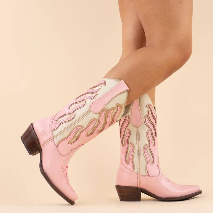 La Pintura Goodyear Welted Flames, Rosa für den Großhandel von Moonrise