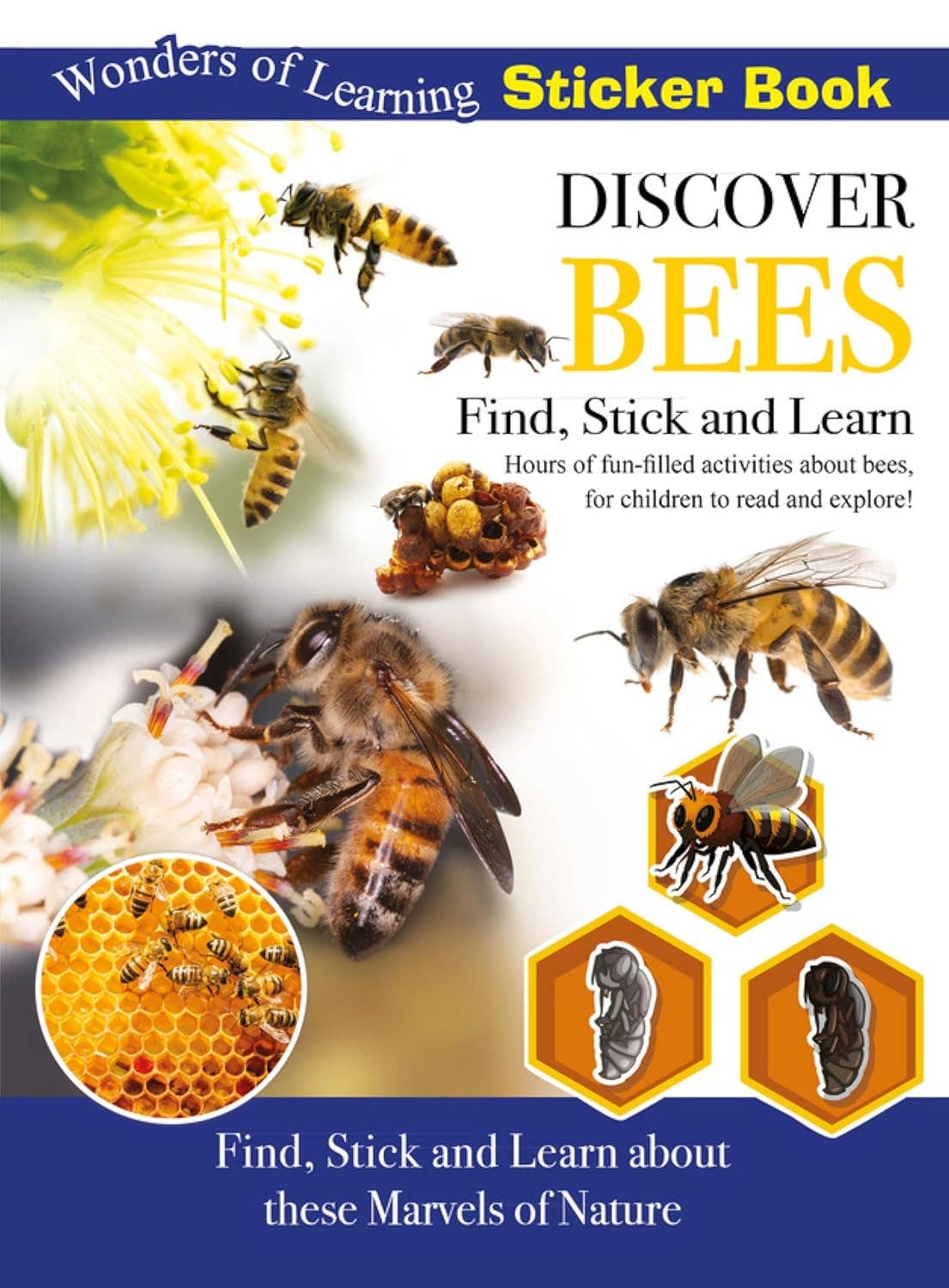 Robert Frederick Ltd – wholesale Sticker – Child & baby – Discover Bees Sticker Book - Find, Stick and Learn0