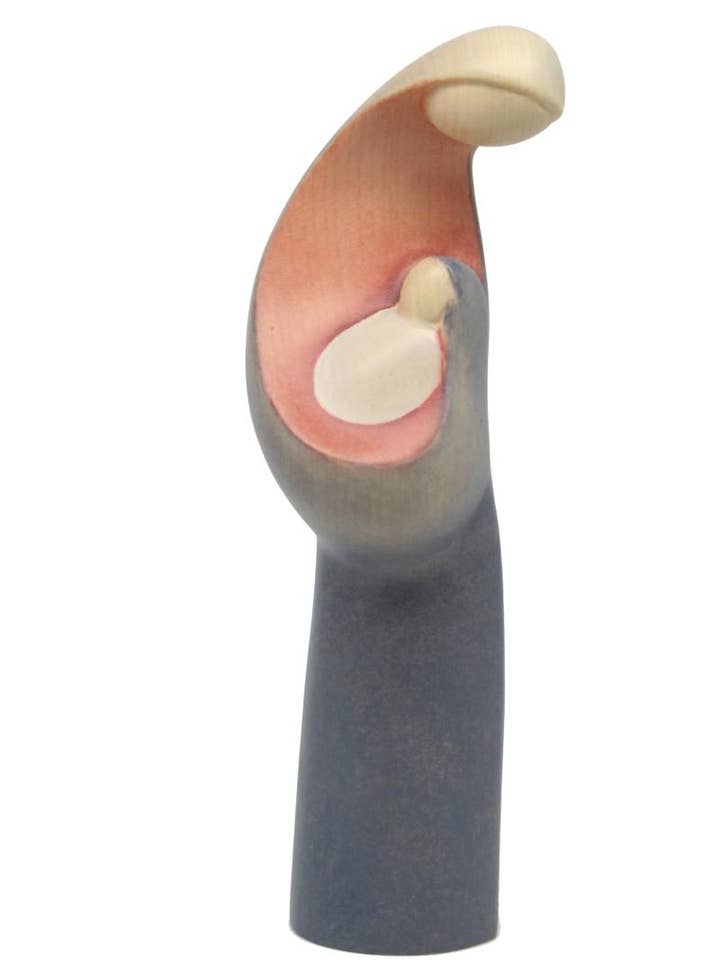 Modern Madonna with Jesus in wood 12990 for wholesale by Dolfi