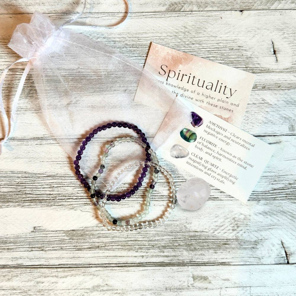 Earths Elements Wholesale - Wholesale Beaded Bracelet - Intentions Bracelet Set - 4mm Spirituality2