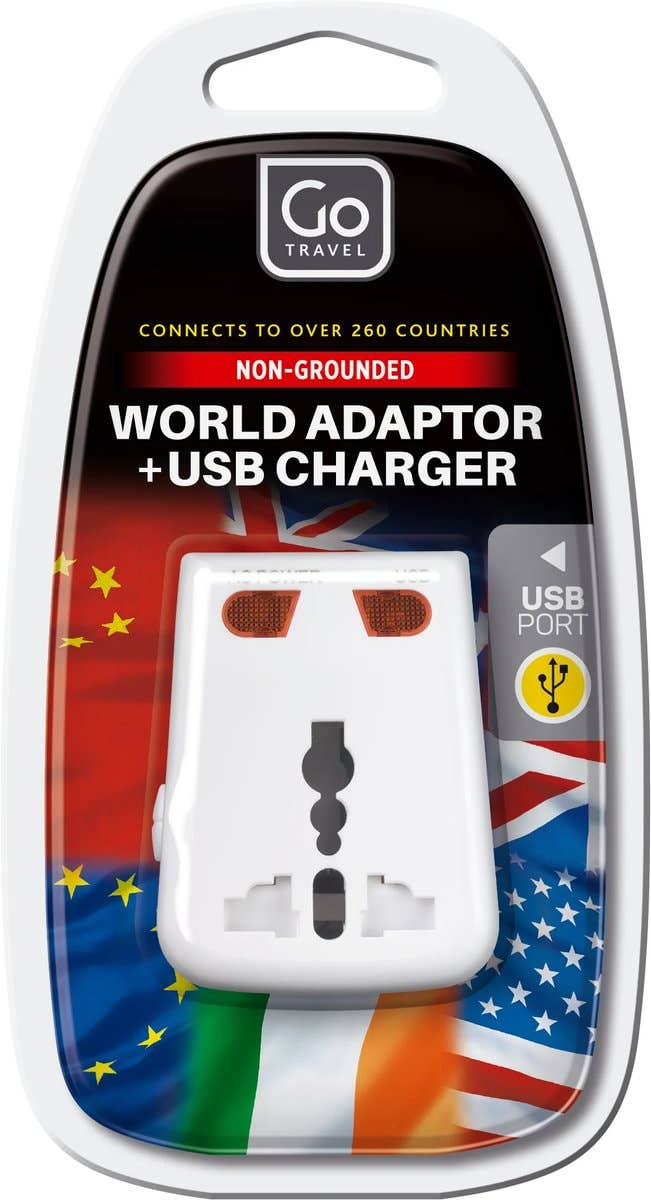 Go Travel - Wholesale Power Adapter - Worldwide Adaptor + USB3
