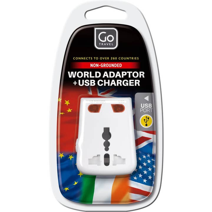 Go Travel - Wholesale Power Adapter - Worldwide Adaptor + USB3