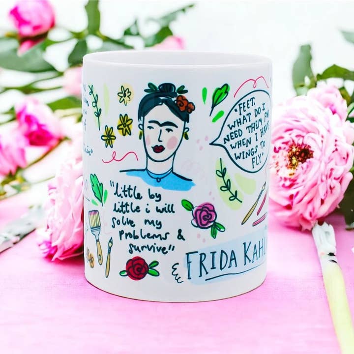 Feel Good Gift co. - Wholesale Coffee Mug - Frida Kahlo Mug - Frida Kahlo Gift | Self Care Gift | Art
