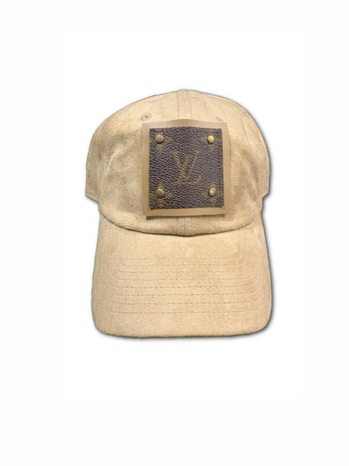 Upcycled Suede Baseball Cap for wholesale by Embellish Your Life
