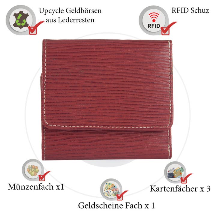 Sunsa - Wholesale Wallet - Women's - Small purse leather wallet. Sustainable wallet (copy)22