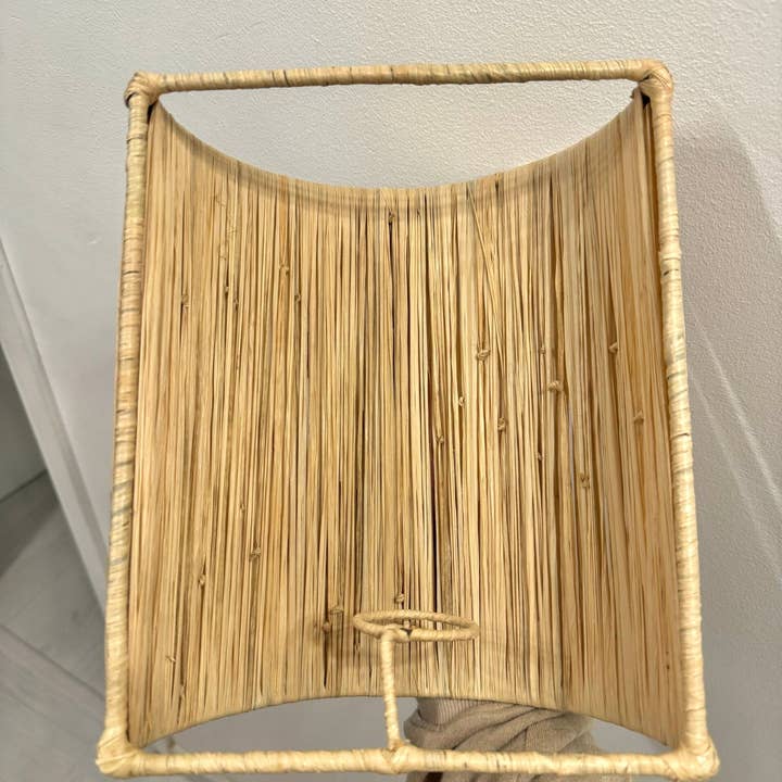 High crafty – wholesale Sconce – Aya Handwoven Raffia Wall Sconce Boho Light Fixture3