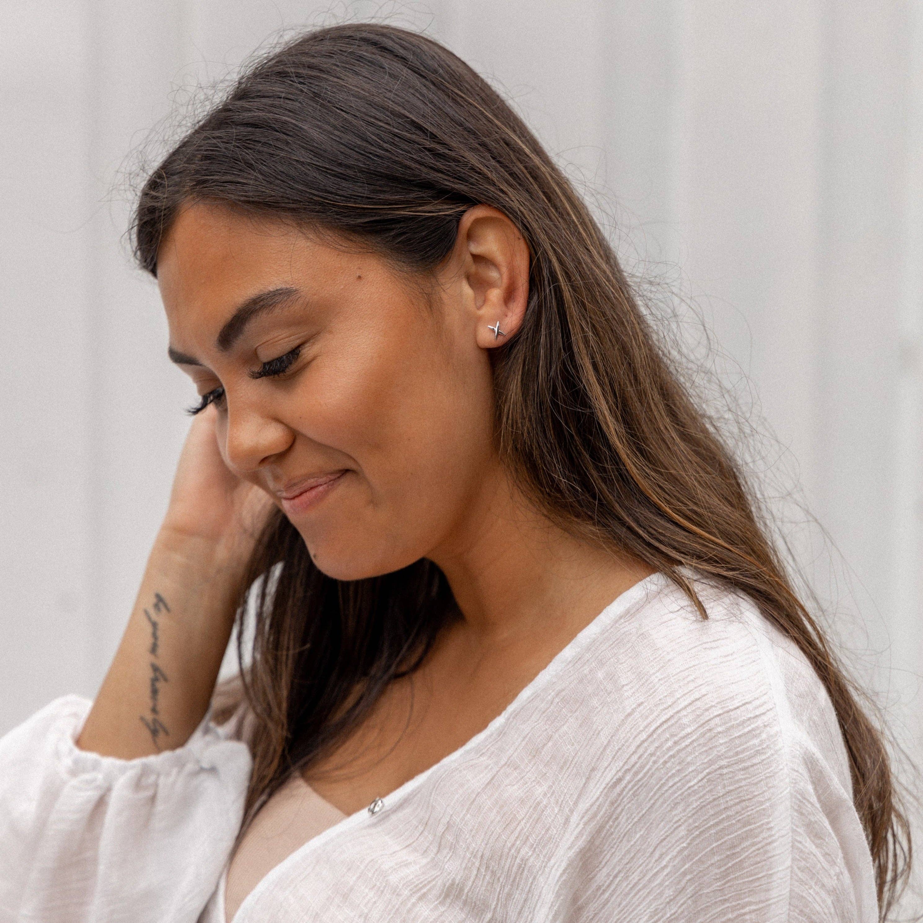 Alix Studs Silver for wholesale on Faire3