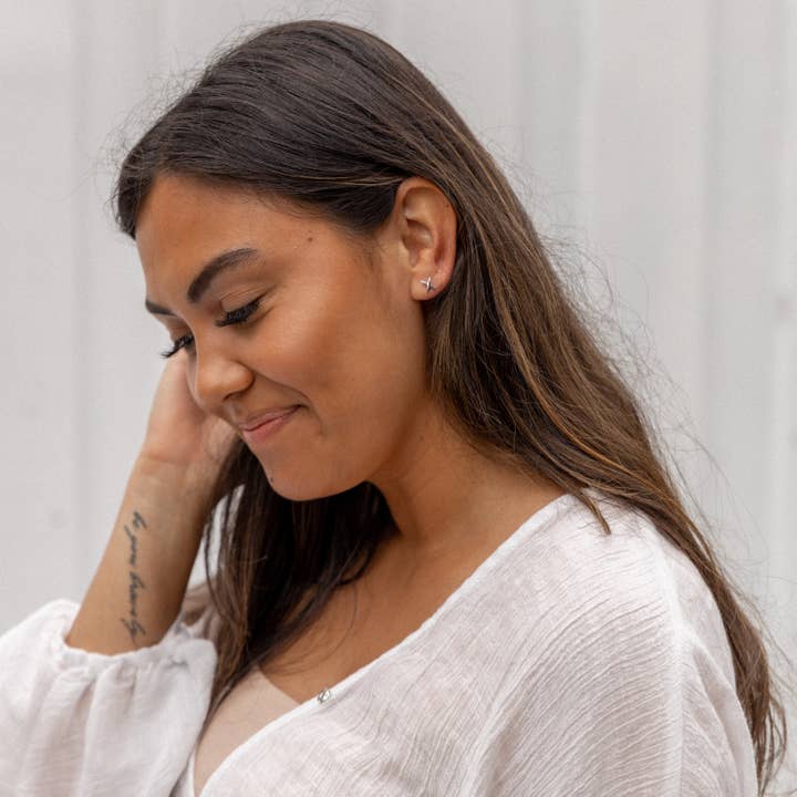 Alix Studs Silver for wholesale on Faire3