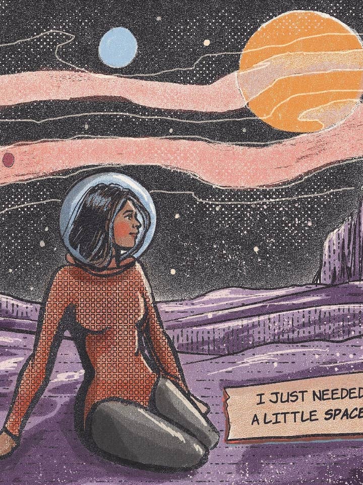 Space Print for wholesale by I Think With Ink