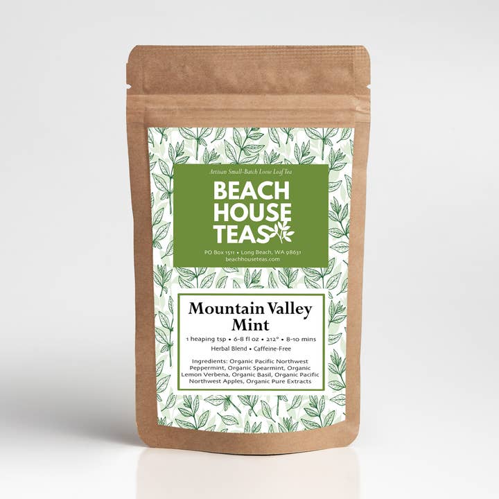 Mountain Valley Mint Artisan Loose Leaf Tea for wholesale by Beach House Teas