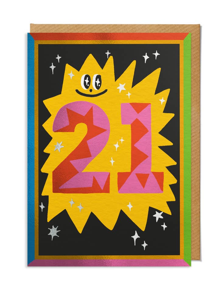 Significant Birthday Card — "21" Cold Foil for wholesale by SANDERS DE ROEPER
