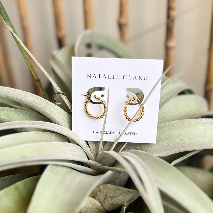 Natalie Clare Collections - Wholesale Hoop Earrings - Beaded Hoop Earrings