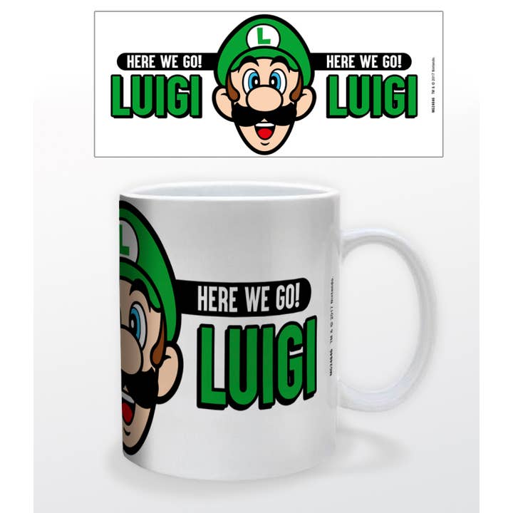 Pyramid America - Wholesale Coffee Mug - Super Mario - Here We Go Luigi Mug