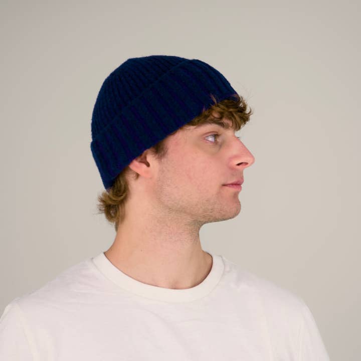 Origin Knitwear - Wholesale Beanie – Women's - Soufflé - Piccadilly Hat - Prussian Blue2