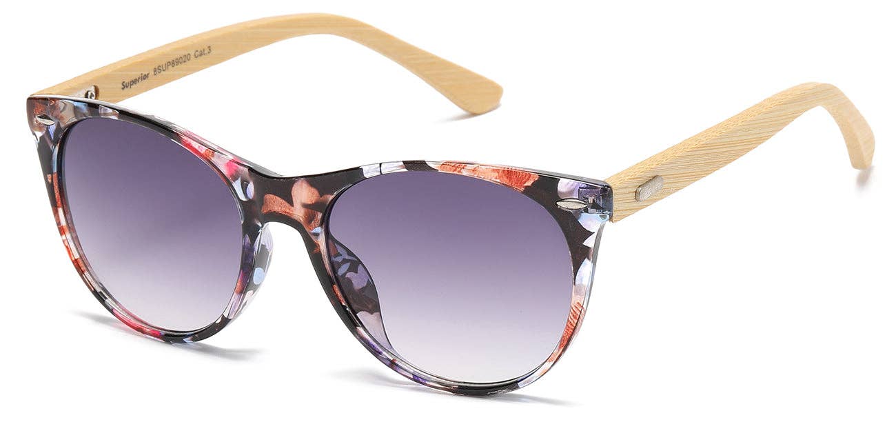 Luna Sunglasses - Vendita all'ingrosso Occhiali da sole - Unisex - Occhiali da sole Bamboo Temple - Unisex2