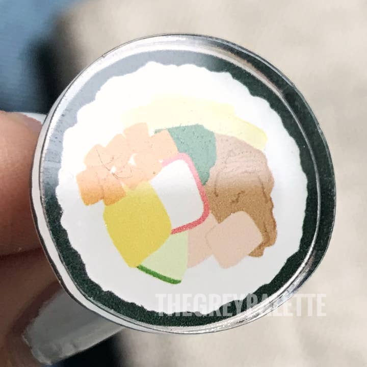 Kimbap Acrylic Pin for wholesale by The Grey Palette