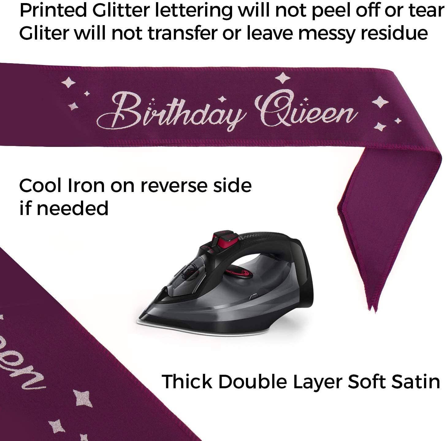 Ella Celebration - Wholesale Party Favor - Birthday Queen Sash3