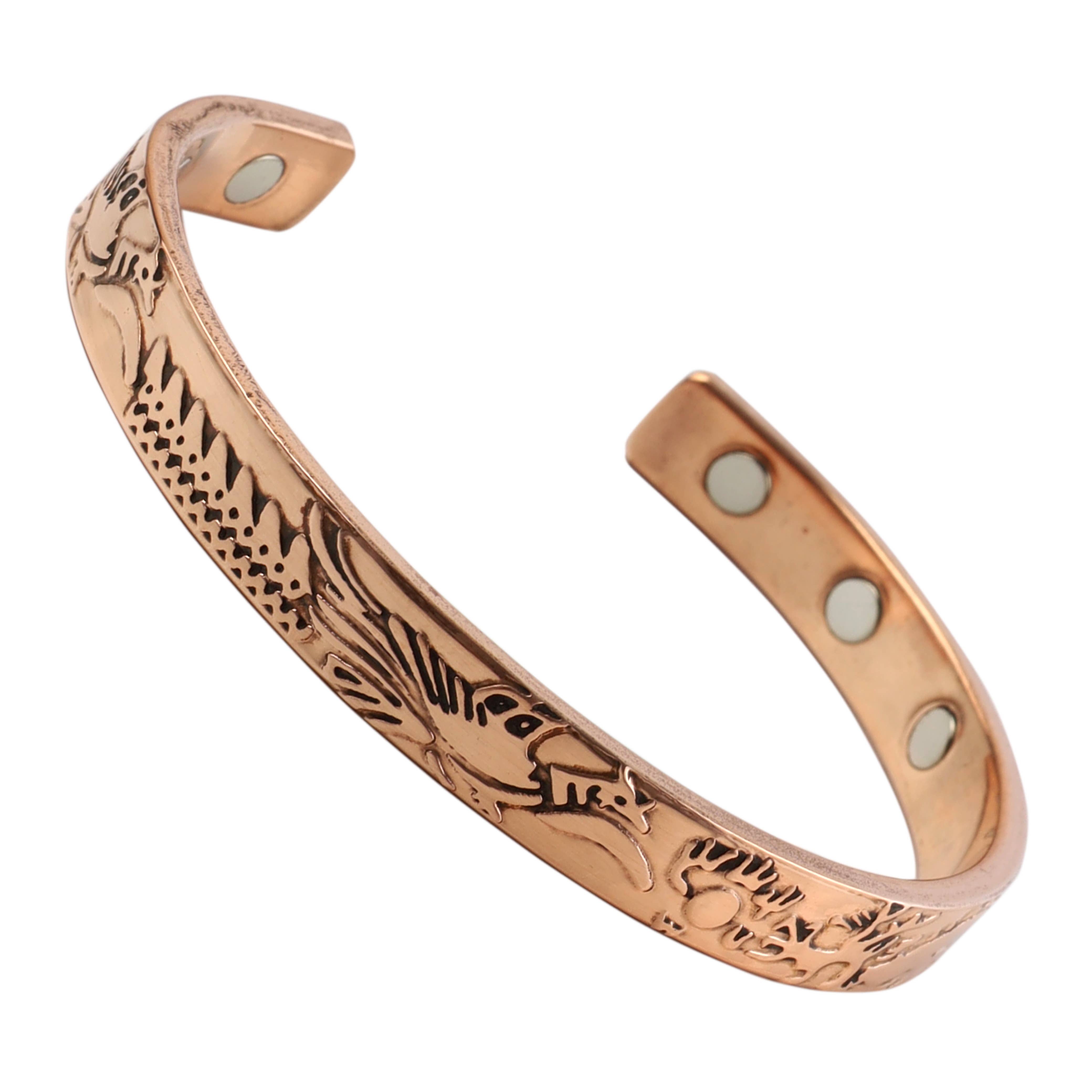 El'Cobre-Ecozonelifestyle - Wholesale Cuff Bracelet - Copper Magnet Bracelet (Design 74)0