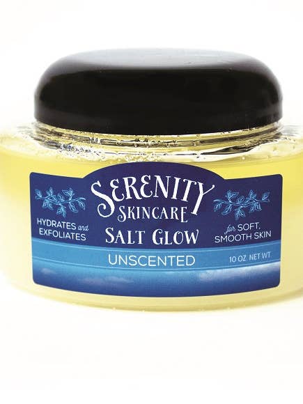 Salt Glow Scrub – Unscented & Fragrance Free for wholesale by Serenity Acres Farm