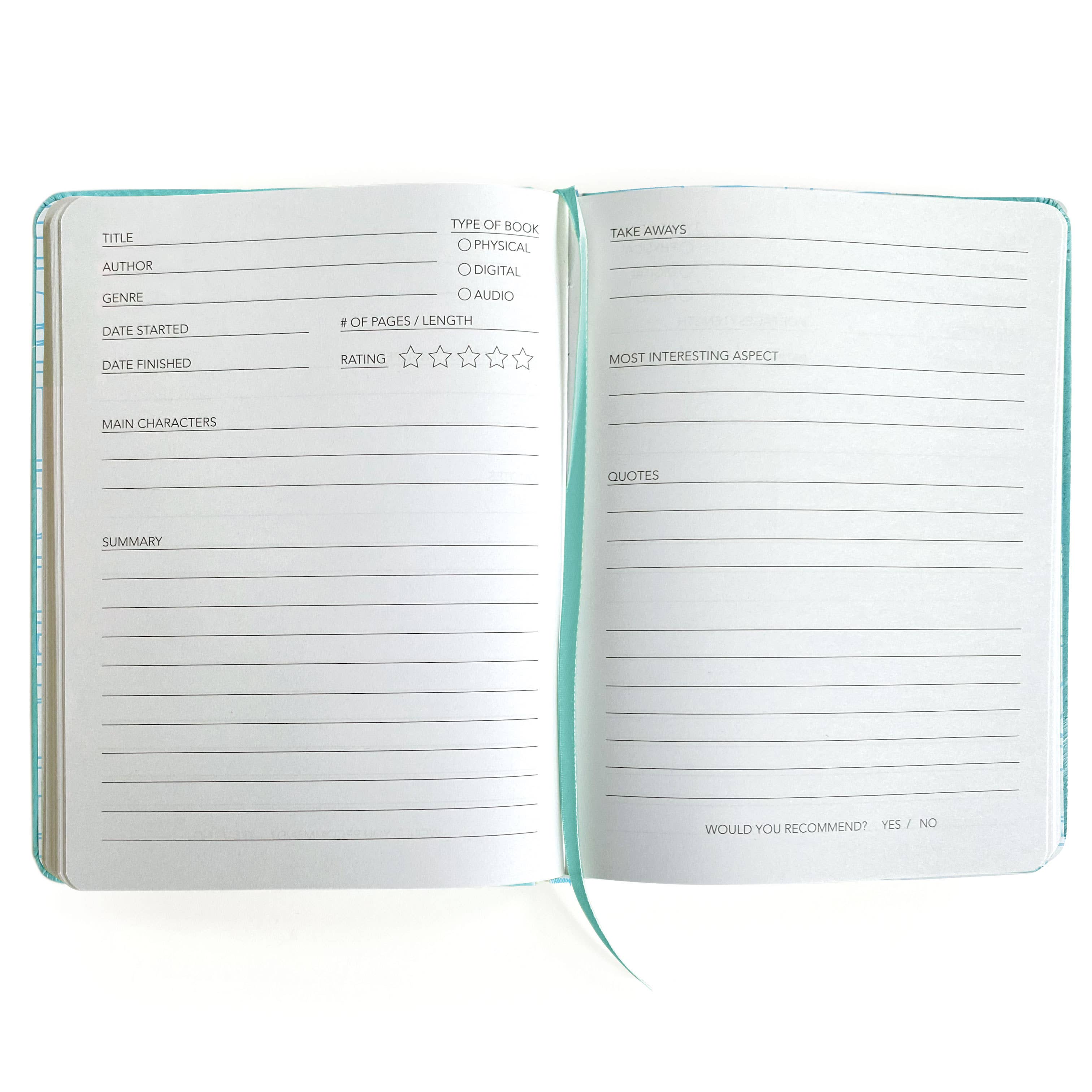 Paper House Productions - Wholesale Journal/Diary - Well Read Guided Journal - Blue1