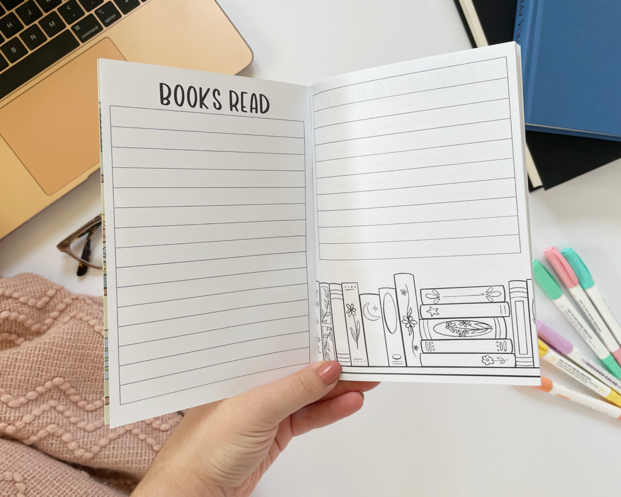 The Peachy Polka Dot - Wholesale Journal/Diary - Mini Reading Journal – TBR Tracker & Book Review Notebook2