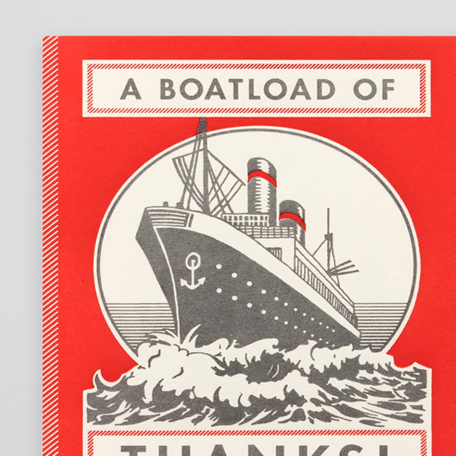 Hammerpress - Wholesale Thank You Card - Boatload of Thanks2