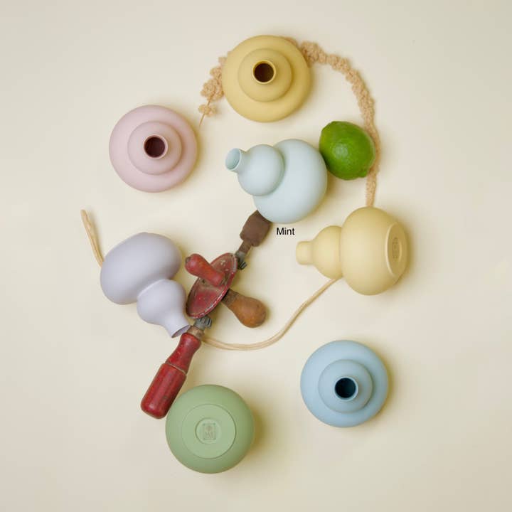 Middle Kingdom - Wholesale Vase - Matte Porcelain Mini Double Gourd Vase