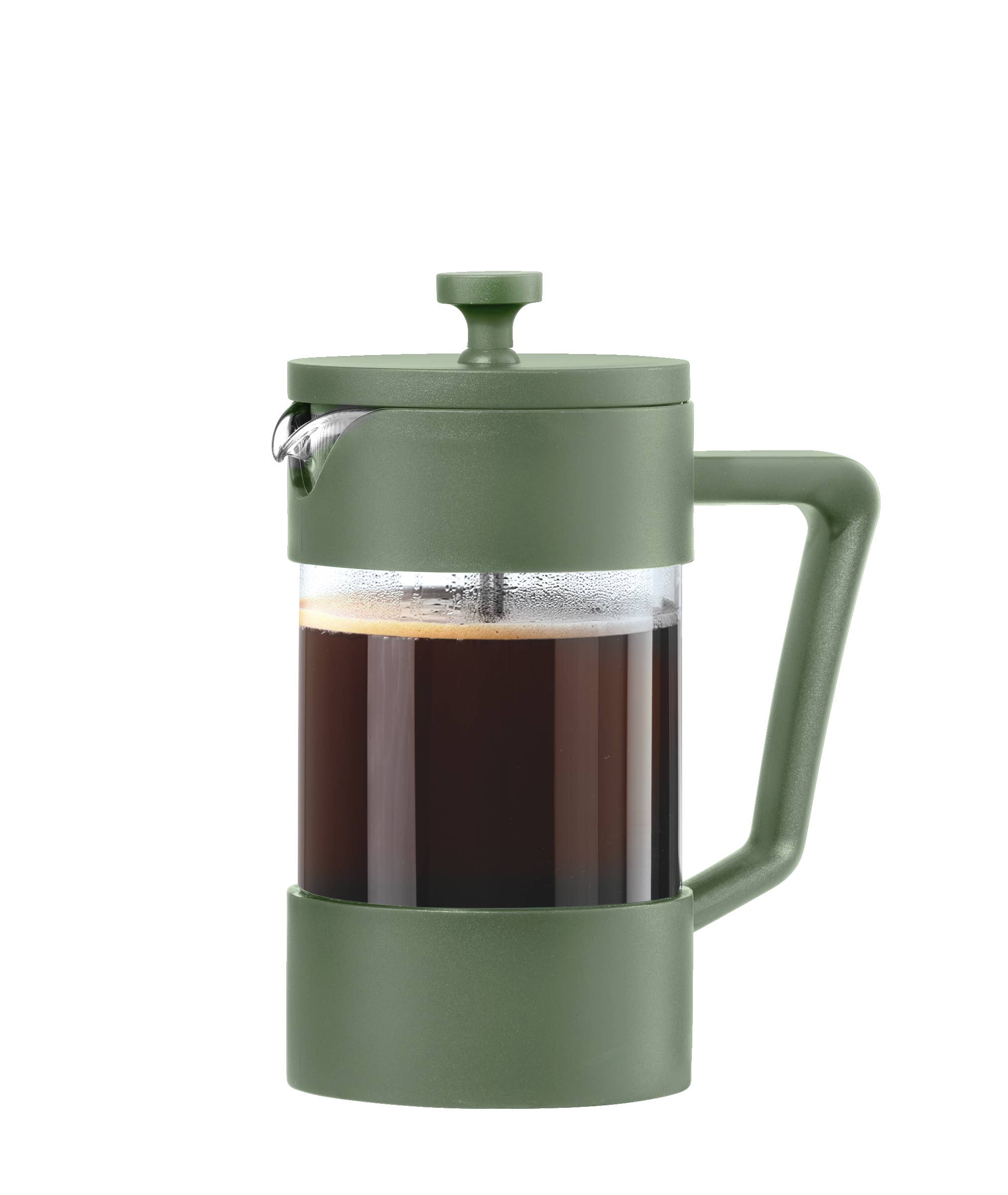 Oggi - Vendita all'ingrosso Caffettiere French press - Caffettiera a stantuffo in vetro borosilicato da 5 tazze (600 ml, 20 oz)2