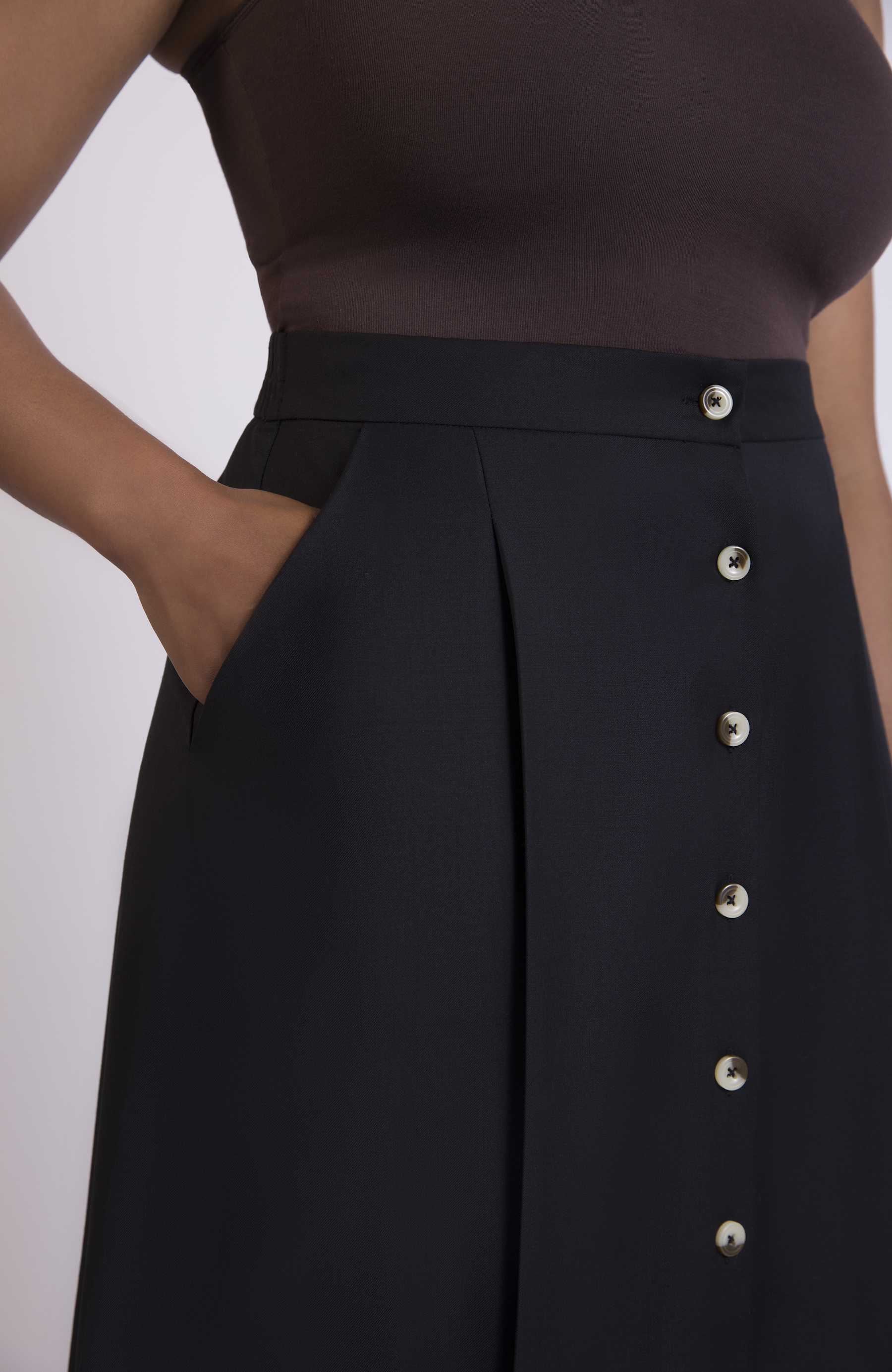 Aam The Label - Wholesale Skirt - Women's - The Wool Midi Skirt9