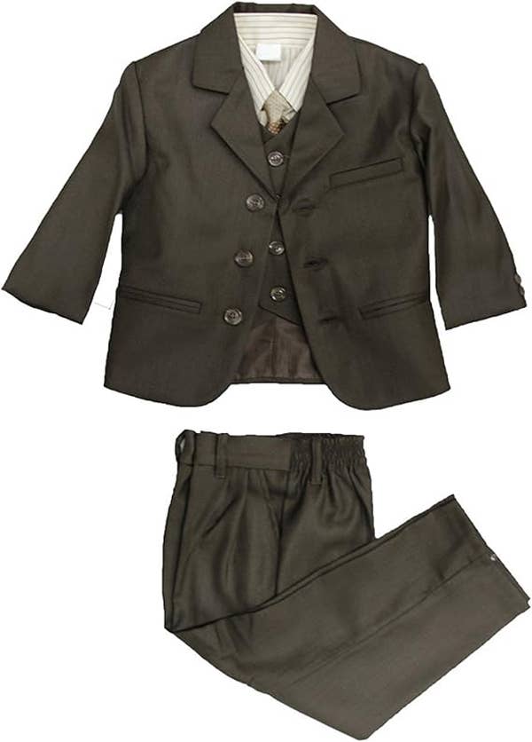 iGirlDress - Vente Costume – enfant - Costume habillé garçon 5 pièces avec chemise et gilet4