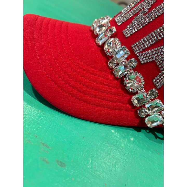 Vibes Hat Company - Wholesale Hat Accessory - Women's - Jumbo Rhinestone Trucker Chain | Hat Jewelry | Sparkle |