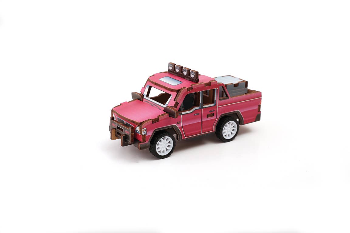 Graine Créative - Wholesale Toy Car/Truck - Kids - 3D WOOD MODEL PICKUP VEHICLE4