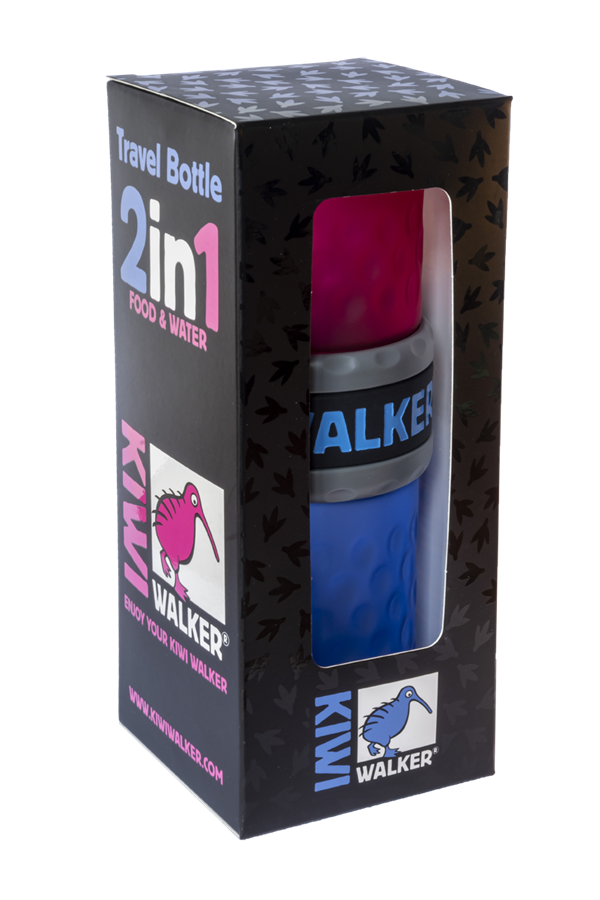 OFiuFiuPL - Wholesale Pet Travel Bowl - Dog - Kiwi Walker Travel Bottle 2 In1 Blue2