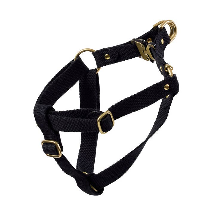Sebastian Says – wholesale Pet harness – Dog – Webbing Step In Harness - Black0
