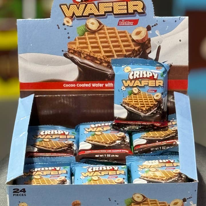 Beemax - Wholesale Chocolate Covered Sweets - Beemax Crispy Wafer 1ozÂ