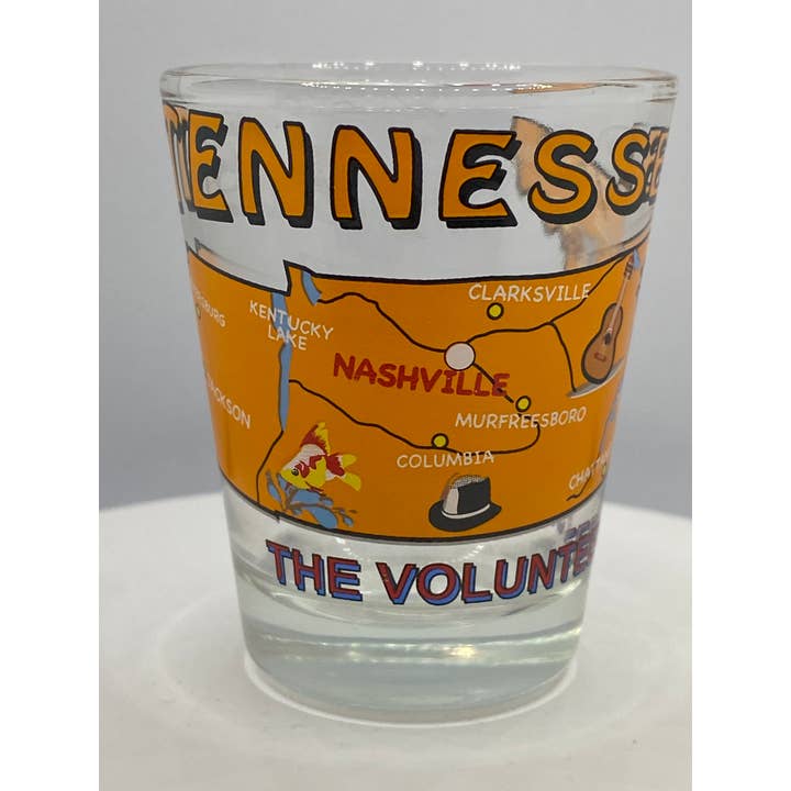 7 Star - Wholesale Shot Glass - TENNESSEE State Shot Glass 2 oz1