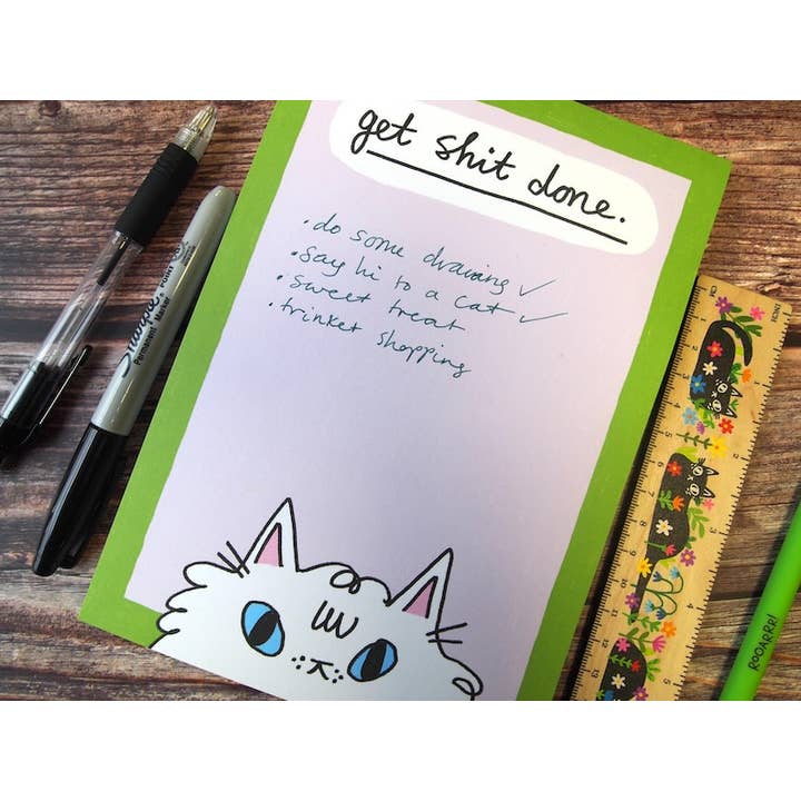 Get S- Done funny Cat Notepad for wholesale by I LIKE CATS