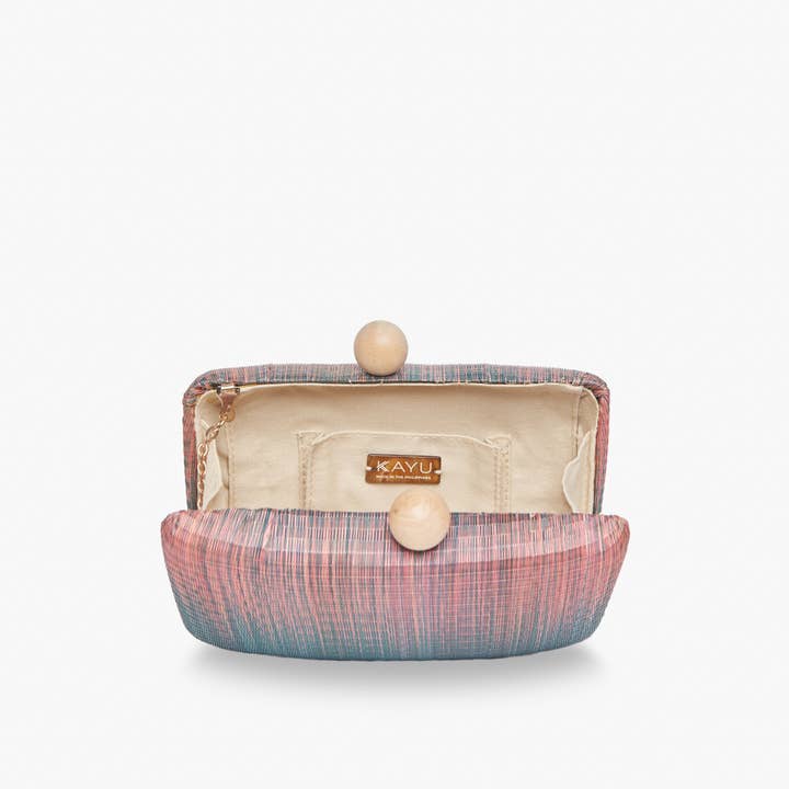 Kayu - Wholesale Clutch Bag - Women's - Akna Woven Straw Ombre Clutch Bag1