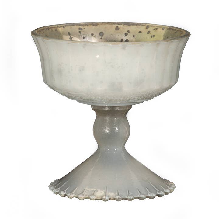 Ciotola in vetro mercurioso shabby chic (11,4 x 11,4 cm di altezza) per la vendita all'ingrosso da parte di S.N.K. Home Decor