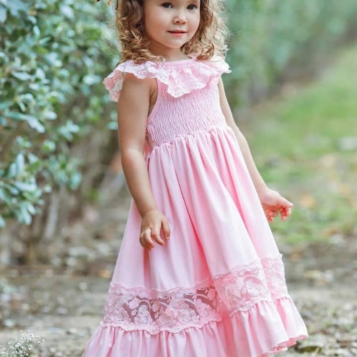 Lace & Ruffles Pastel Maxi Dress and other Purchase Wholesale lace fabric. Free Returns & Net 60 Terms on Faire trending on Faire.