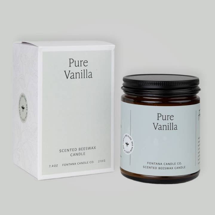 Pure Vanilla Essential Oil Beeswax Jar Candle: Non-Toxic and other Purchase Wholesale wood wick. Free Returns & Net 60 Terms on Faire trending on Faire.