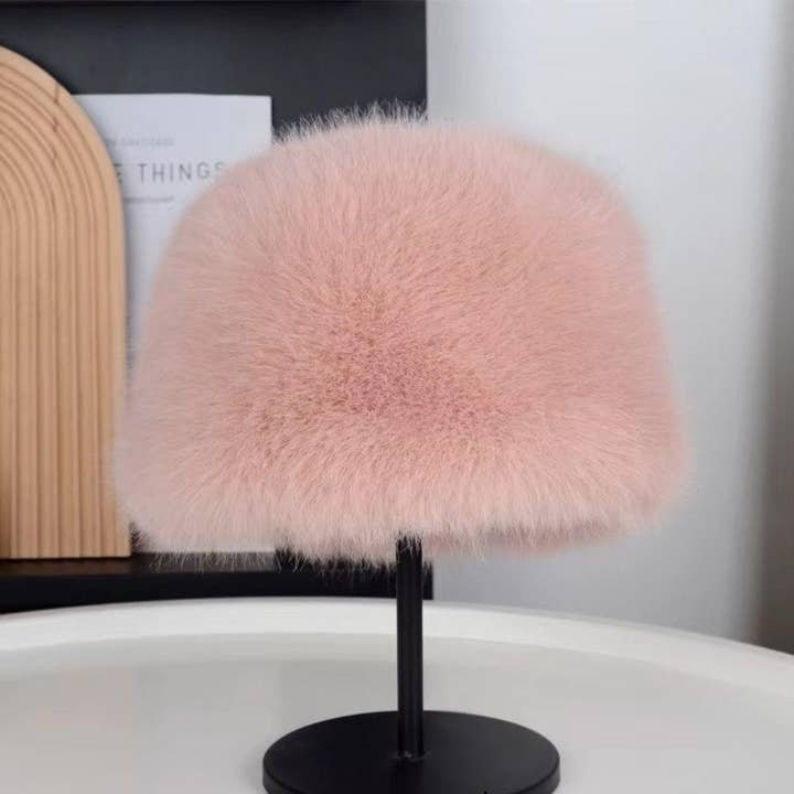 Oblige by G - Wholesale Bucket Hat - Women's - Plush Faux Fur Bucket Hat AT-6172