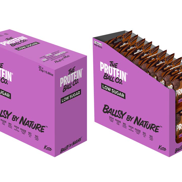 The Protein Ball Co - Wholesale Snack Bar - DOUBLE CHOCOLATE - Low Sugar - Keto Ball Snack 20 x 25g2