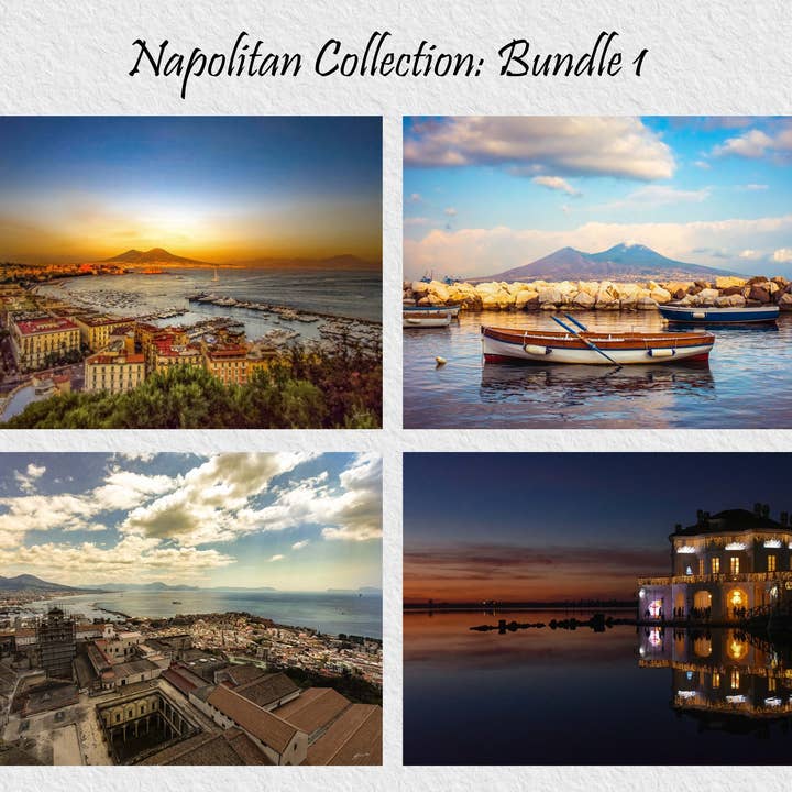 4 st Författare utskriftsduk/plexi Tillverkad i Italien NEAPEL Coll 1 för wholesale av Andrea Risi Fine Art Photography