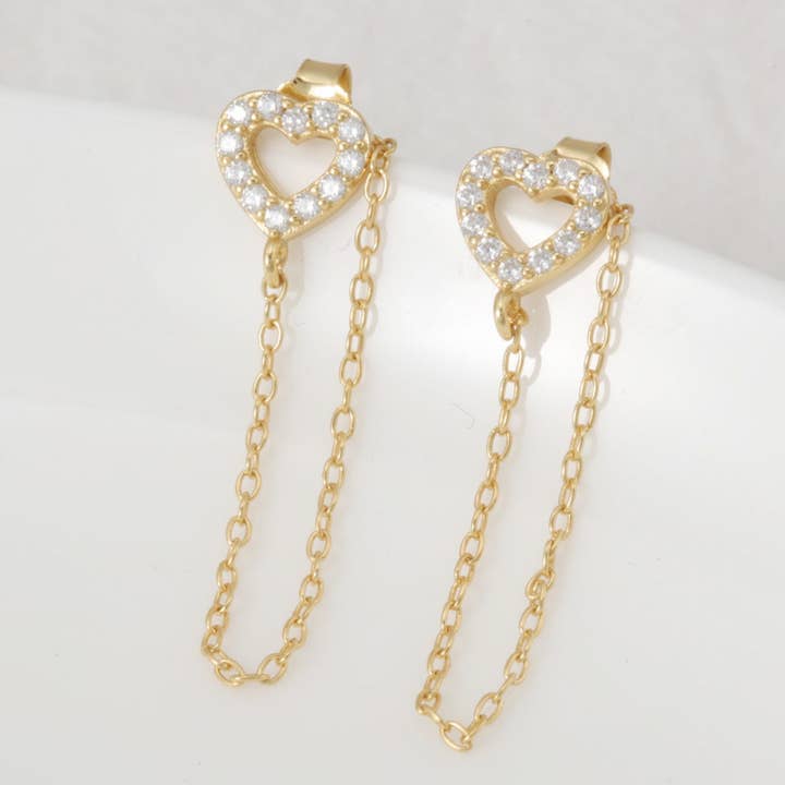 Orecchini Cuore Cristallo per la vendita all'ingrosso da parte di Herzschmuck.ch