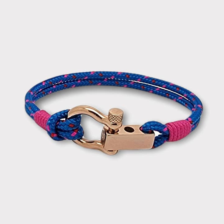Royal blau rosa 3 mm nautisches Armband (RYL11) für den Großhandel von Break Time