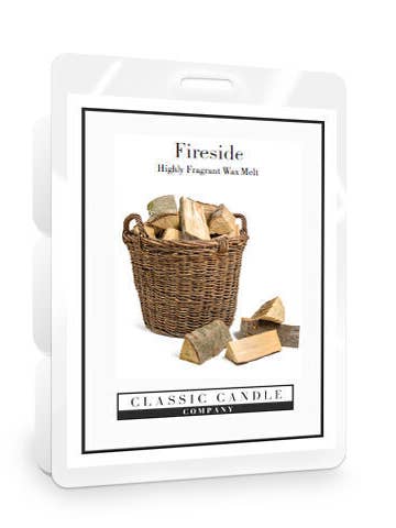 Fonte de cire Fireside pour la vente par Classic Candle Company Ltd