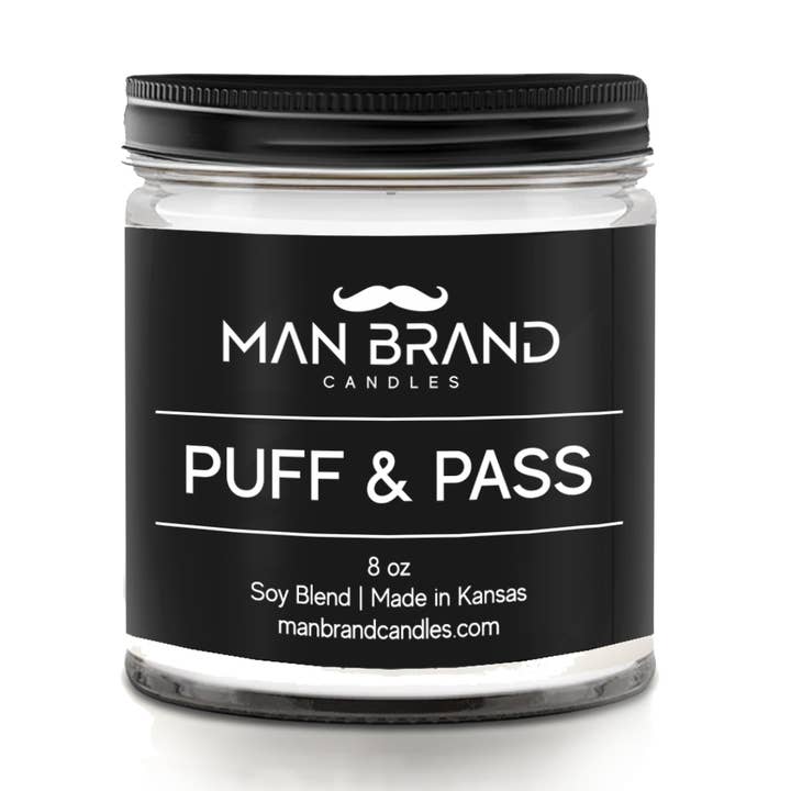 Man Brand Candles Puff and Pass for wholesale by Man Brand Candles
